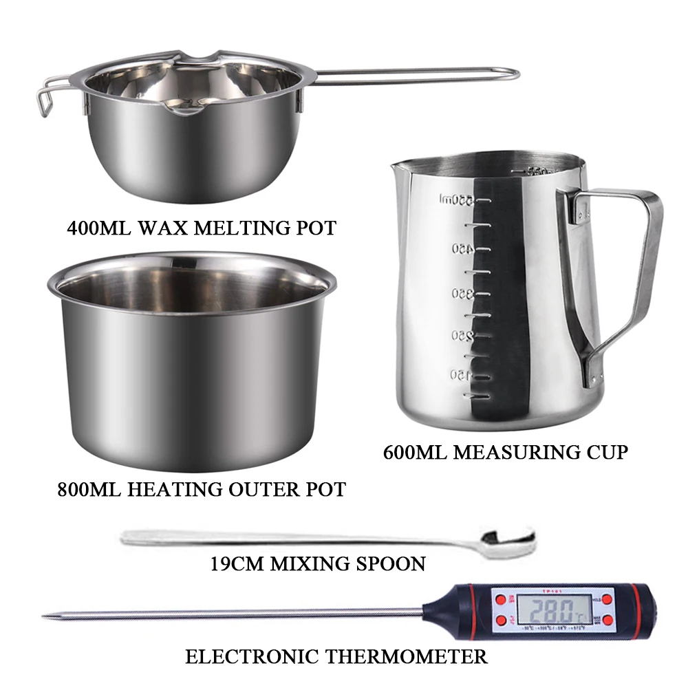 DIY Handmade Aromatherapy Candle Making Kit Soap Making Design Tools Christmas Baking Supplies Measuring Cup Wax Melting Pot 3