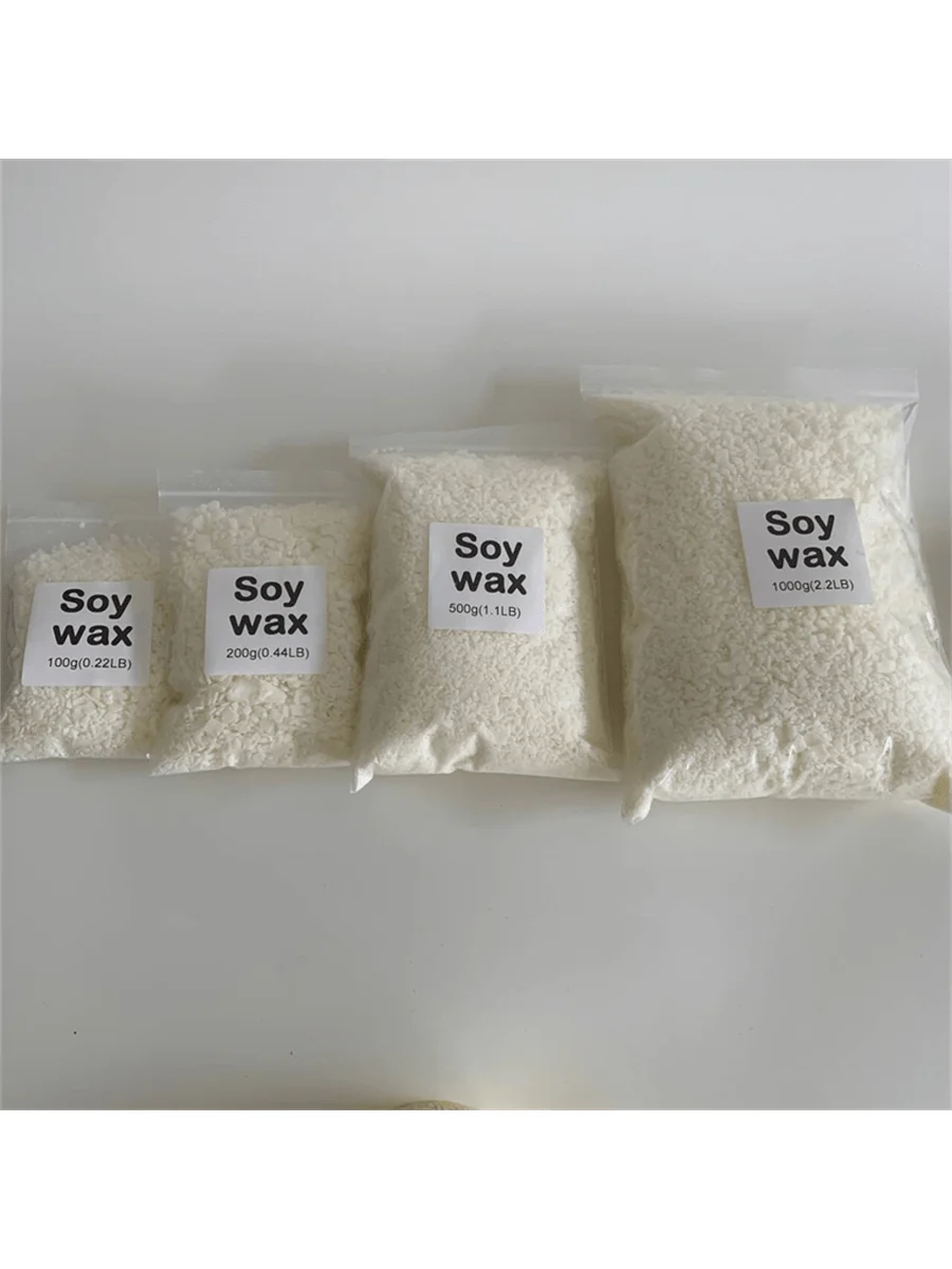 50g-1000g 100% natural Soy Wax Paraffin Material Pre-Soy Wax-Core natural soy wax blocks for homemade candles high quality 5